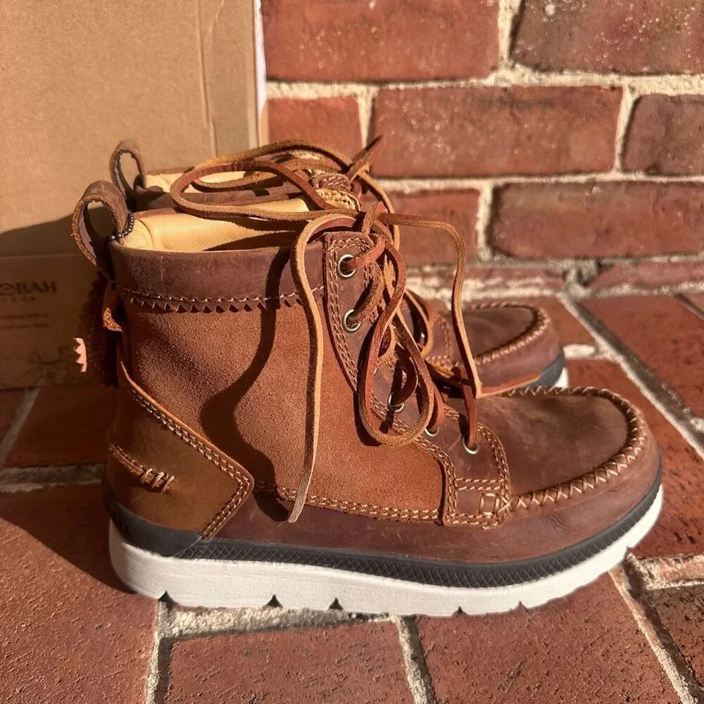 Manitobah $150 Mesa Moc Toe Sneaker Boots Copper Brown Mens 7 NEW